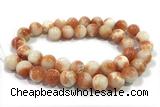 JADE339 15 inches 4mm round persia jade gemstone beads