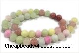 JADE34 15 inches 4mm round mashan jade gemstone beads