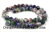 JADE424 15 inches 4mm round persia jade gemstone beads