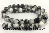 JADE434 15 inches 4mm round persia jade gemstone beads