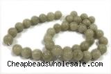 JADE49 15 inches 4mm round honey jade gemstone beads