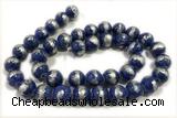 JADE506 15 inches 8mm round silvery jade gemstone beads