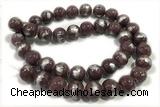 JADE510 15 inches 6mm round silvery jade gemstone beads