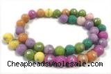 JADE534 15 inches 4mm round silvery jade gemstone beads