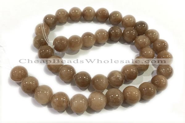 JADE54 15 inches 4mm round honey jade gemstone beads