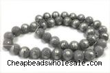 JADE556 15 inches 8mm round silvery jade gemstone beads