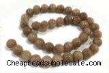 JADE57 15 inches 10mm round honey jade gemstone beads