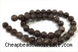 JADE64 15 inches 4mm round honey jade gemstone beads