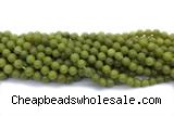 JADE685 15 inches 6mm round lemon jade gemstone beads