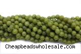 JADE686 15 inches 8mm round lemon jade gemstone beads