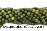 JADE687 15 inches 10mm round lemon jade gemstone beads