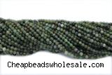 JADE688 15 inches 4mm round green jade gemstone beads