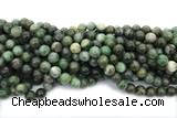 JADE691 15 inches 10mm round green jade gemstone beads