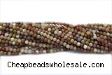 JASP10 15 inches 4mm round wood jasper gemstone beads