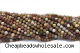 JASP11 15 inches 6mm round wood jasper gemstone beads