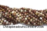 JASP12 15 inches 8mm round wood jasper gemstone beads