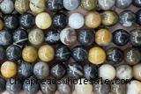 JASP46 15 inches 10mm round wooden jasper beads