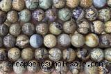 JASP52 15 inches 10mm round purple jasper beads