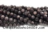 KUNZ17 15 inches 10mm~11mm round natural Brazilian lepidolite beads