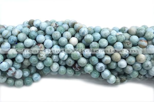 LARI05 15 inches 9mm round larimar gemstone beads