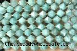 MIXE61 15 inches 10mm faceted amazonite gemstone beads