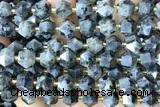 MIXE73 15 inches 10mm faceted black labradorite beads