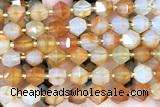 MIXE94 15 inches 10mm faceted agate gemstone beads