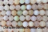 MORG07 15 inches 10mm round morganite gemstone beads