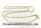 NECK02 53-56cm copper necklace chain gold plated