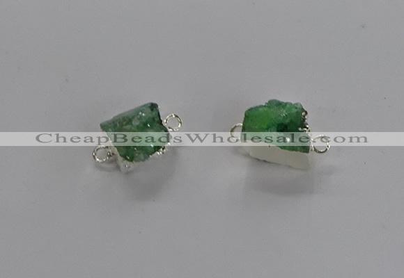 NGC1246 10*12mm - 14*15mm freefrom druzy agate connectors wholesale