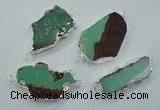 NGC38 25*35mm - 35*45mm freeform australia chrysoprase connectors