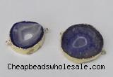 NGC479 25*30mm - 35*40mm freefrom druzy agate gemstone connectors