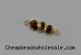 NGC5059 10*25mm - 10*35mm freeform citrine gemstone connectors