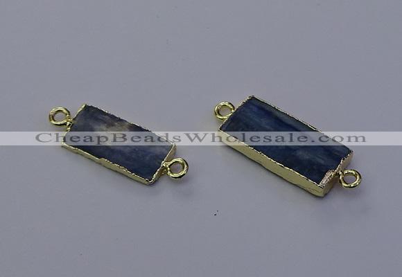 NGC5666 10*20mm - 11*22mm rectangle blue kyanite connectors