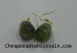 NGE238 15*20mm teardrop agate gemstone earrings wholesale