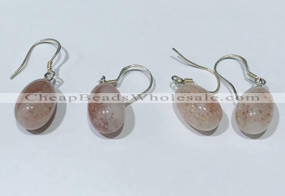 NGE413 10*14mm teardrop moonstone earrings wholesale