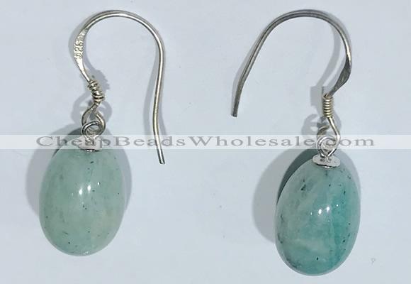 NGE418 10*14mm teardrop amazonite earrings wholesale