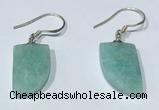 NGE424 10*15mm horn-shaped amazonite earrings wholesale