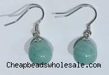 NGE427 10*10mm teardrop amazonite earrings wholesale