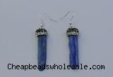 NGE5100 10*35mm - 15*45mm freeform blue kyanite earrings