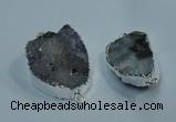 NGP1046 20*30mm - 25*35mm freeform druzy agate beads pendant