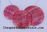 NGP114 Dyed rhodochrosite gemstone pendants set jewelry wholesale