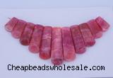 NGP115 Dyed rhodochrosite gemstone pendants set jewelry wholesale