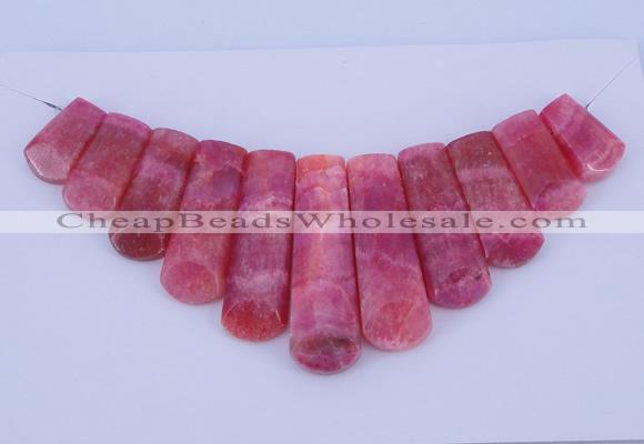 NGP115 Dyed rhodochrosite gemstone pendants set jewelry wholesale