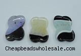 NGP1165 30*50mm freeform druzy agate pendants wholesale