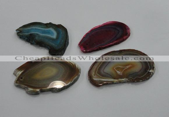 NGP1190 35*50mm - 40*70mm freeform agate gemstone pendants wholesale