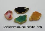 NGP1201 30*40mm - 40*55mm freeform agate gemstone pendants wholesale