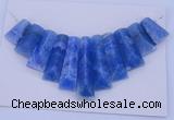 NGP125 Dyed blue lace agate gemstone pendants set jewelry wholesale