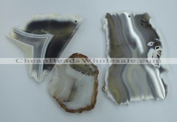 NGP1274 45*55mm - 70*90mm freeform agate gemstone pendants wholesale