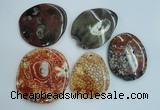 NGP1278 45*55mm - 60*70mm freeform agate gemstone pendants wholesale